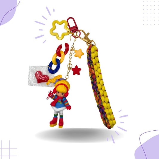 Retro Rainbow Girl Bag Charm