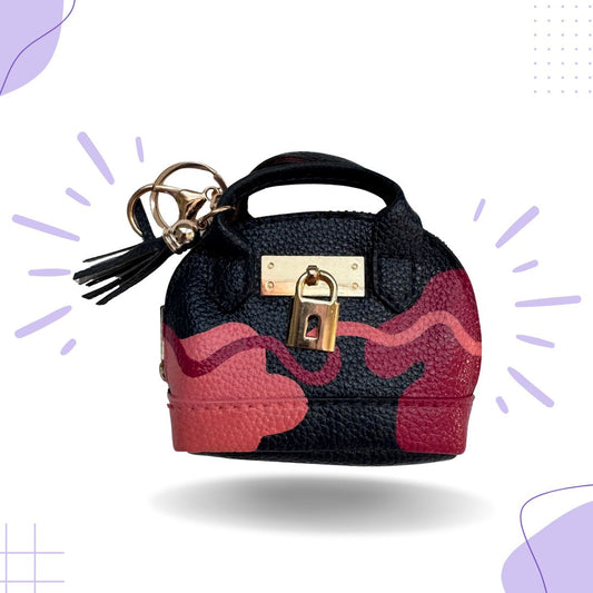 Navy, Pink, and Magenta Mini Bag