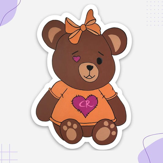 Patched Bear Sticker
