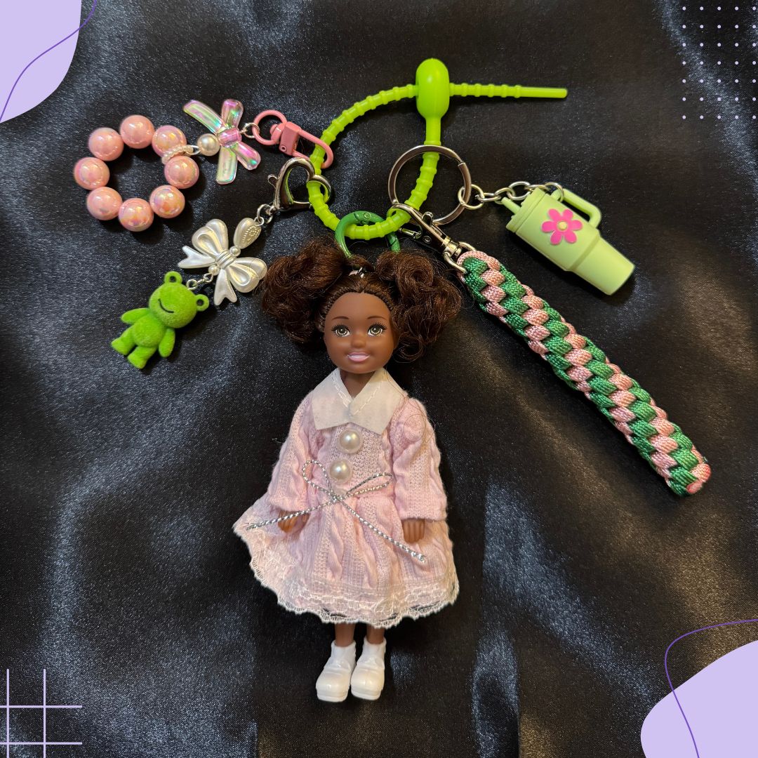 Prissy Girl Doll Bag Charm